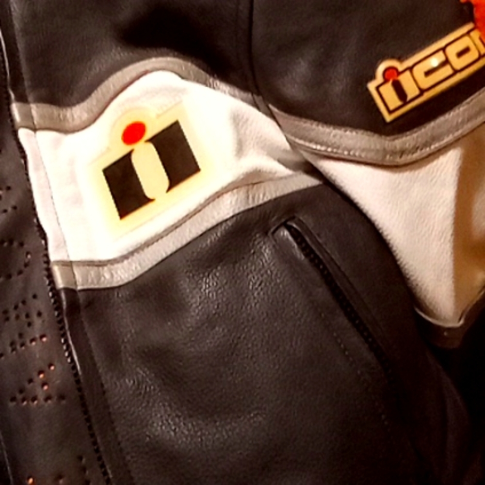 Icon leather jacket. Good condition used rarely worn.